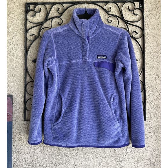 Patagonia worn wear snap pullover - size xs - purple - Picture 1 of 8